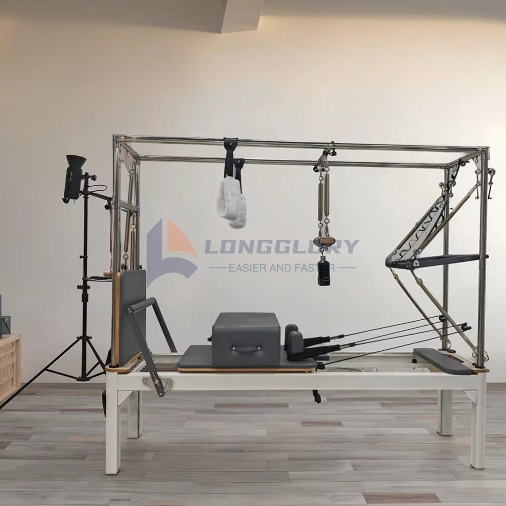 Aliuminio pilatesas 3 per 1 „Cadillac“ reformatorių