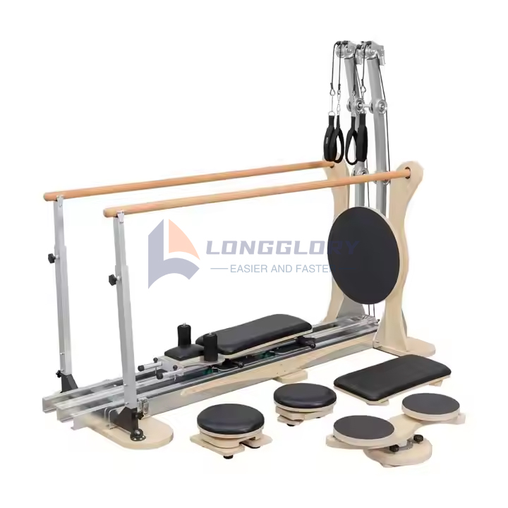 Aliuminio pilates skriemulio bokštas su šuolio lenta