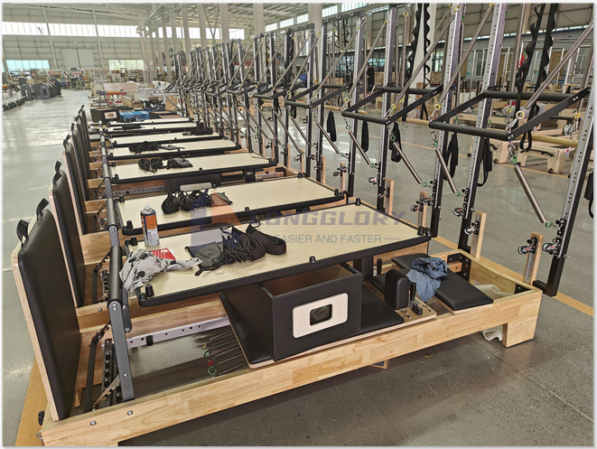 Oak Wood Pilates Machine with Tower